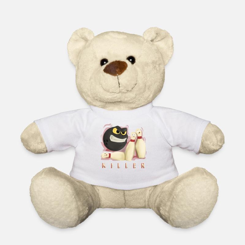 Bowling Bowler Bowling Ball Pins Cadeau De Grève - Nounours - blanc