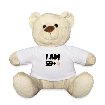 J'ai 60 ans Cadeau d'anniversaire drôle - Nounours - blanc - Devant