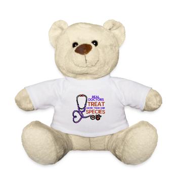 vétérinaire vétérinaire stéthoscope vétérinaire patte - Nounours - blanc - Devant