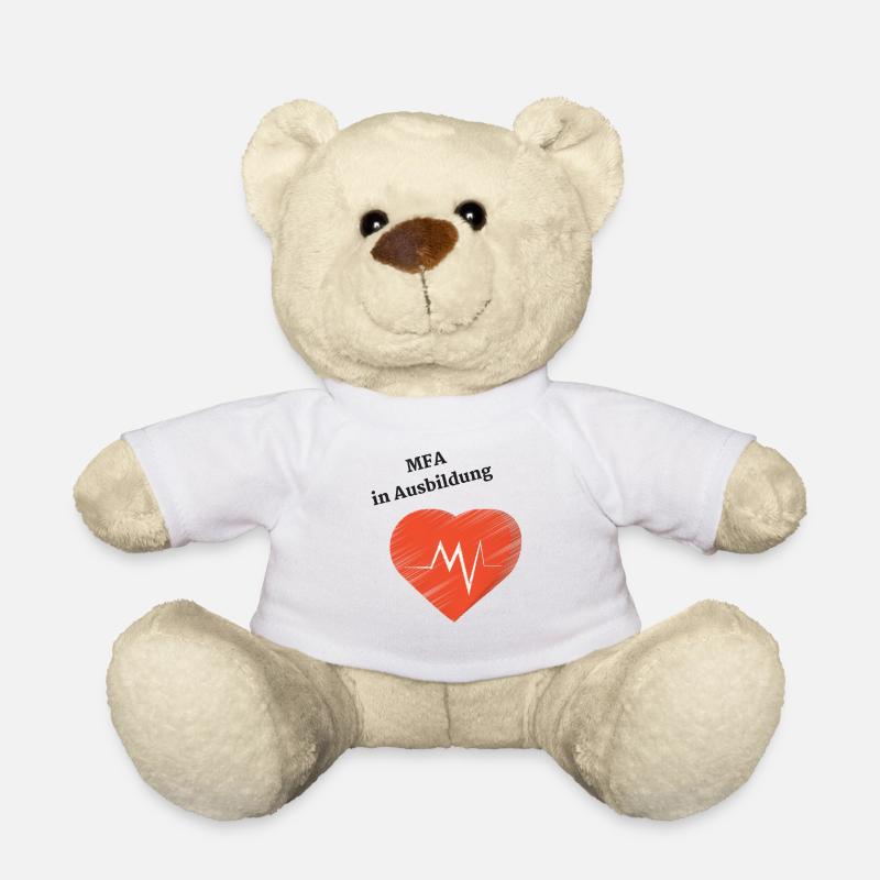 MFA Arzthelferin Ausbildung Arztpraxis Geschenk - Teddy - Weiß