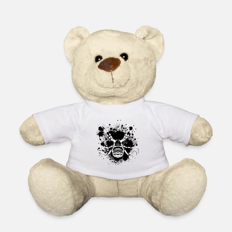Danger d'araignée - toile d'araignée - Nounours - blanc