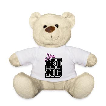 Saint Valentin | Son roi | sa reine - Nounours - blanc - Devant