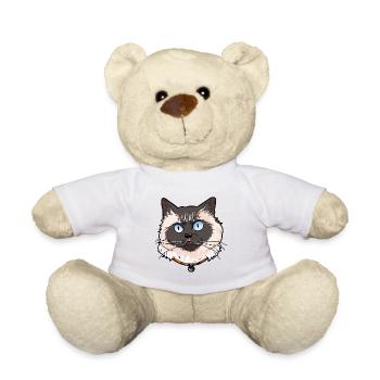 Himalayan cat Perser Katze Himalaya-Katze Katzen - Teddy - Weiß - Vorne