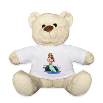 sexy sirène Bikini - Nounours - blanc - Devant