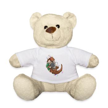 Space Otter Space Astronaut Kids Gift Enfant - Nounours - blanc - Devant
