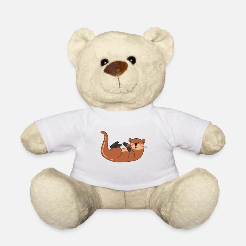 loutre - Nounours - blanc