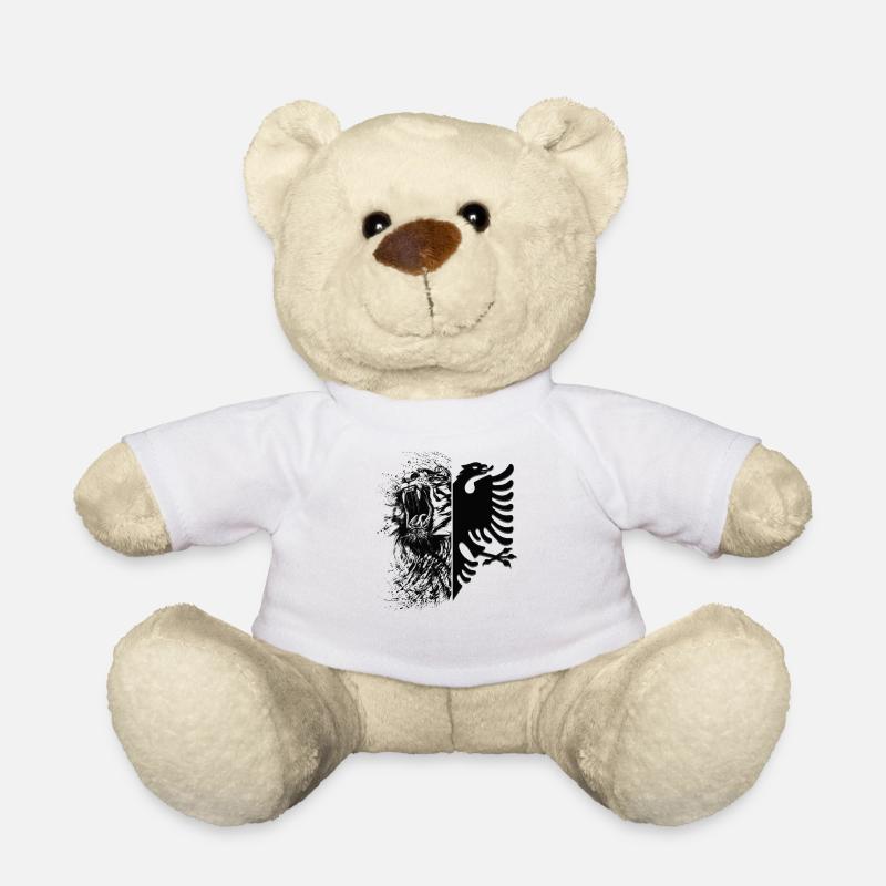 Drapeau de l’Albanie « Aigle albanais » - Nounours - blanc