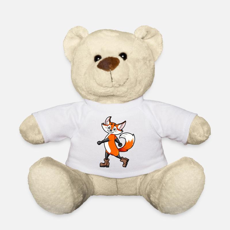 Go hiking Fox Hikers Walking Gift - Teddy Bear - white