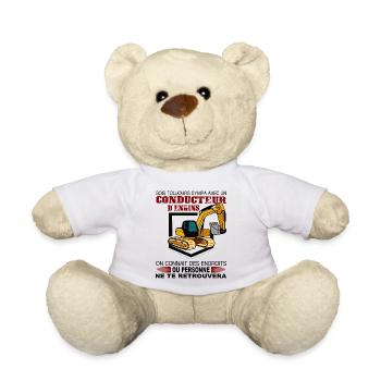 Driver of shirts - Teddy Bear - white - Front