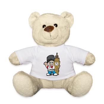 I LOVE LONDON Big Benn Tourist Tower of London UK - Nounours - blanc - Devant