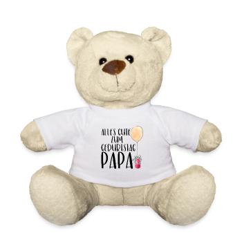 Joyeux anniversaire papa! - Nounours - blanc - Devant