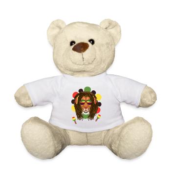 Reggae Lion - Teddy - Weiß - Vorne