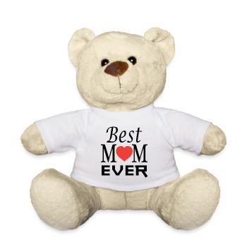 Mother's Day, Mothers day, love, present - Teddy Bear - white - Front