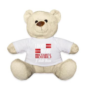 Ich mache keine Fehler, die ich datiere - Teddy - Weiß - Vorne