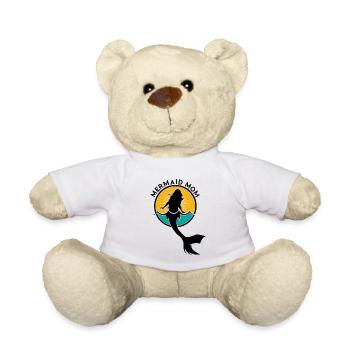 Meerjungfrau Seejungfrau Fischweib Mama Geschenk - Teddy - Weiß - Vorne