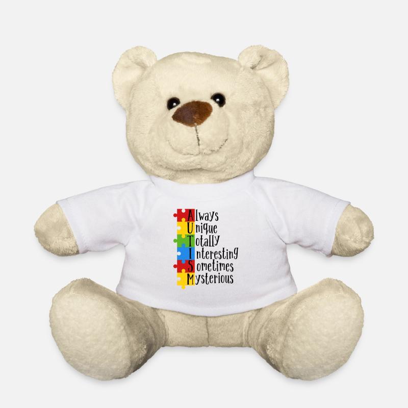 autisme - Nounours - blanc