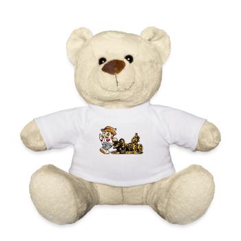 I LOVE MADRID Espagne capitale touristique cadeau - Nounours - blanc - Devant