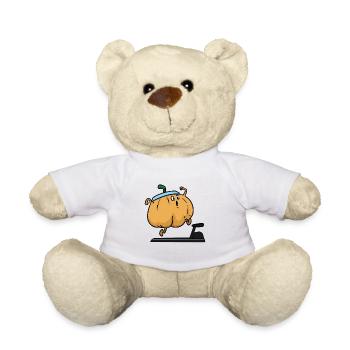 Squash workout, pumpkin, pumpkin - Teddy Bear - white - Front