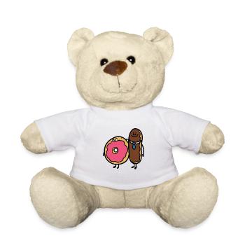 Perfect Couple Donut - Teddy Bear - white - Front
