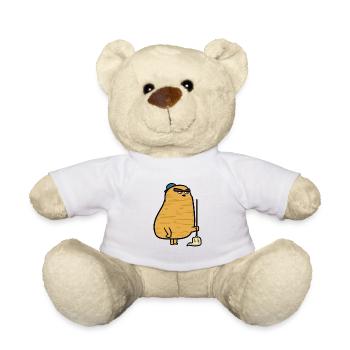 Janitor potato, potato janitor - Teddy Bear - white - Front