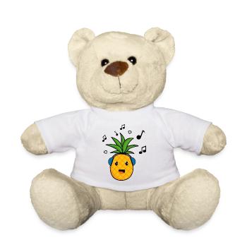 Ananas musical, ananas - Nounours - blanc - Devant