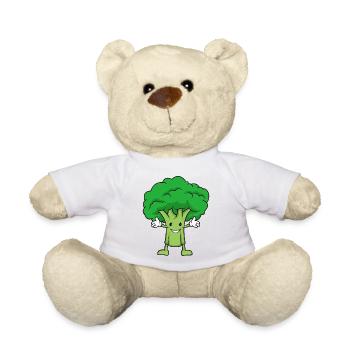 Brokkoli umarmung - Teddy - Weiß - Vorne