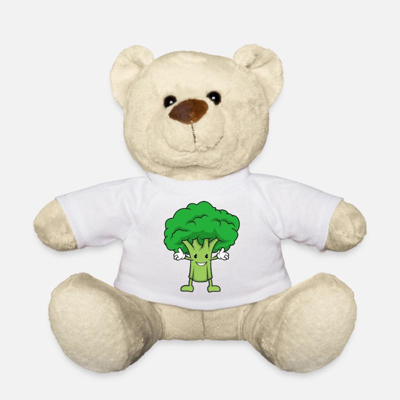 Câlin de brocoli - Nounours - blanc