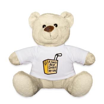 Saft Päckchen Trinkpäckchen Diabetes Diabetiker - Teddy - Weiß - Vorne