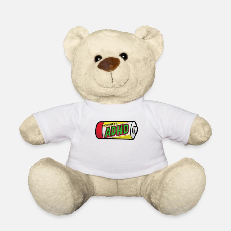 TDAH ADS TDAH Attention Déficit Hyperactif - Nounours - blanc