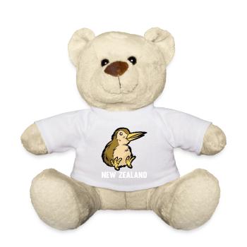 New Zealand New Zealand Kiwi New Zealand Gift - Teddy Bear - white - Front