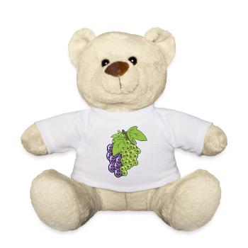 Weintrauben Trauben Obst Früchte Rebe Veganer - Teddy - Weiß - Vorne