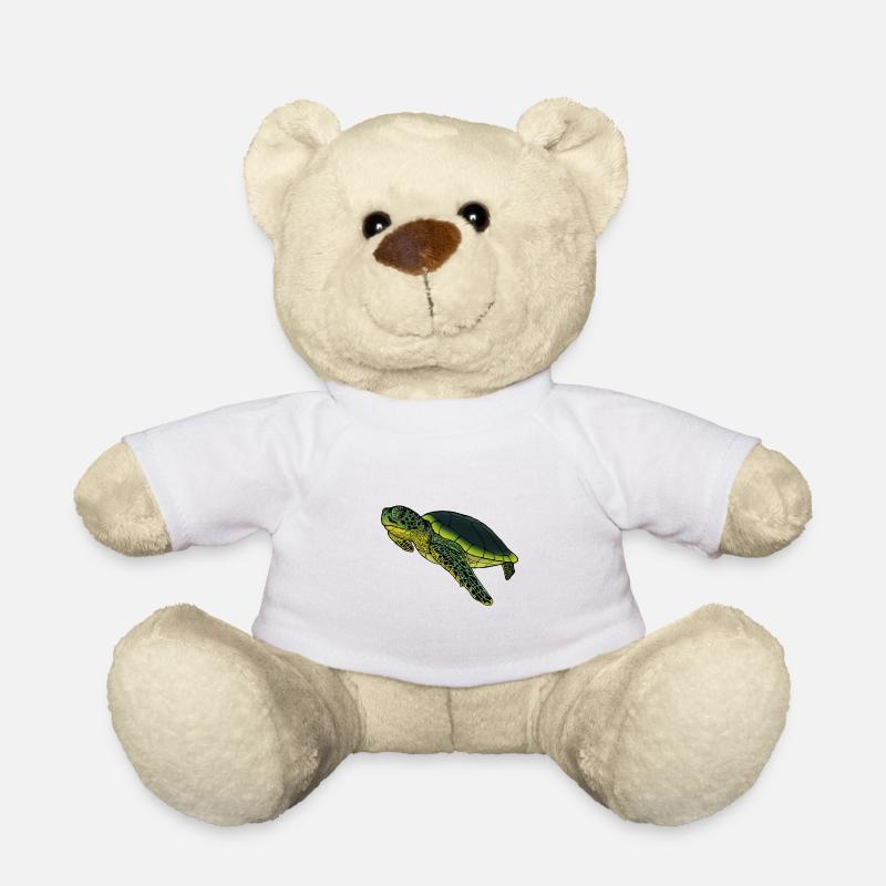 Old turtle with experience gift idea animals - Teddy Bear - white