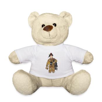 Feuerwehrmann - Teddy - Weiß - Vorne