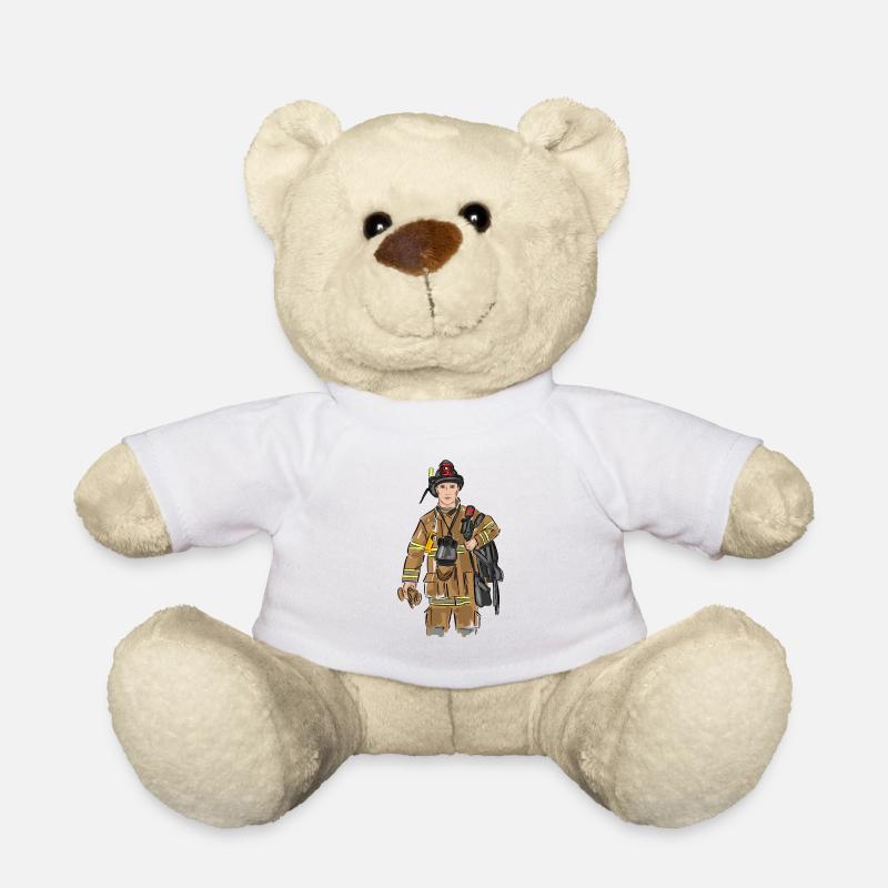 pompier - Nounours - blanc