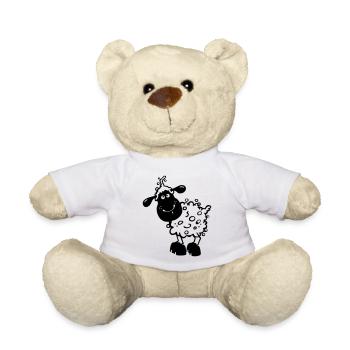 Kleines Schaf - Schafe - Teddy - Weiß - Vorne