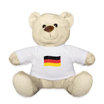 Drapeau Allemagne drapeau allemand - Nounours - blanc - Devant