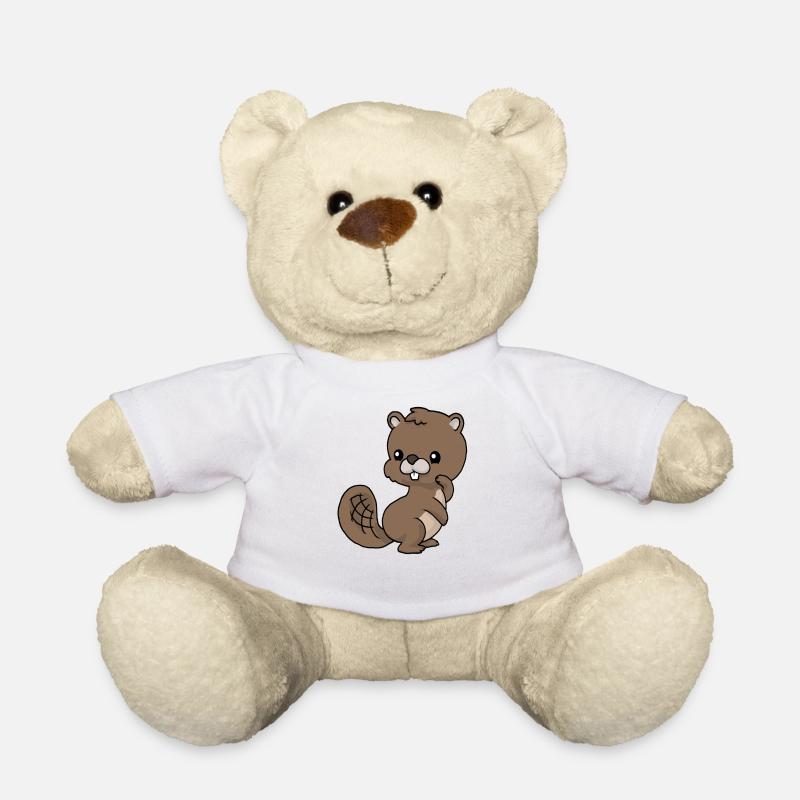 Kleiner Bieber - Teddy - Weiß