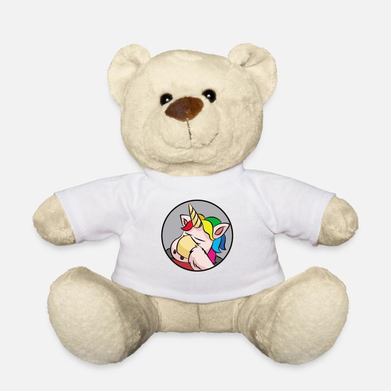 Einhorn FACEPALM Meme Nerd - Teddy - Weiß