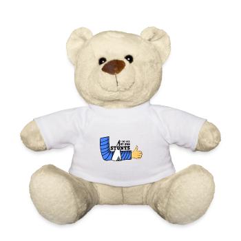 Gipsarm Knochenbruch Stuntman Gips - Teddy - Weiß - Vorne