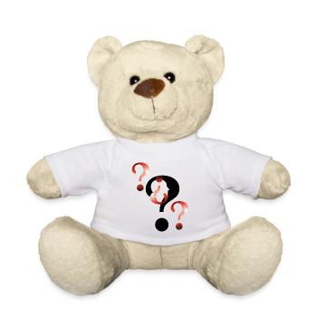 Fragezeichen Feuerwerk - Teddy - Weiß - Vorne