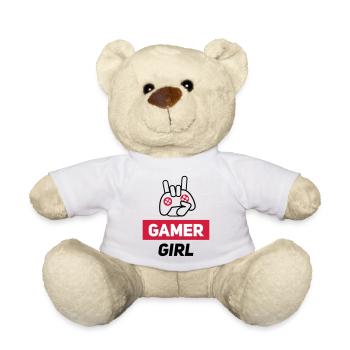gamer girl - Teddy Bear - white - Front