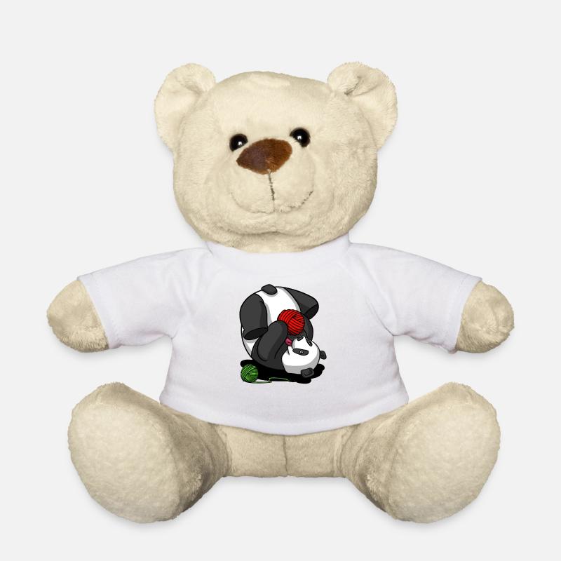 Tricot d'animal mignon - Nounours - blanc
