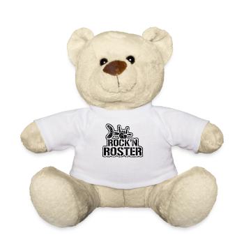 Sachsen BBQ Grill T-Shirt lustig | Rock n Roster - Teddy - Weiß - Vorne