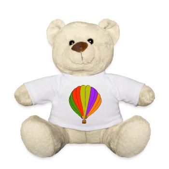 hot air balloon - Teddy Bear - white - Front
