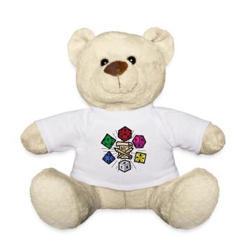 PAPER PEN AND DICE RPG Fantasy Role Playing Game - Teddy Bear - white - Front