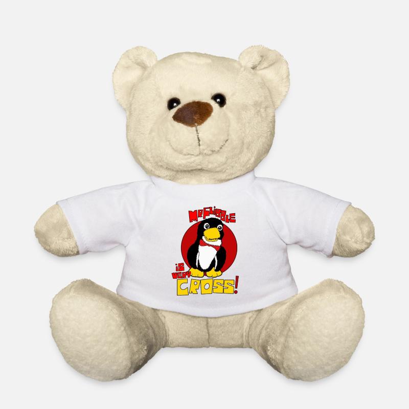 Mr Flibble is very Cross - Teddy Bear - white