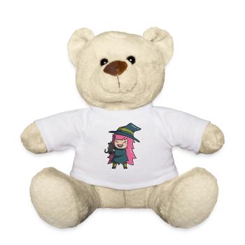 Costume de sorcière d'halloween - Nounours - blanc - Devant