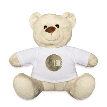 50e anniversaire Apollo 11, 1969 Moon Landing - Nounours - blanc - Devant