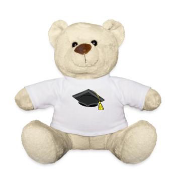 Doctorant étudiant étudiant Études Baccalauréat - Nounours - blanc - Devant