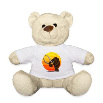 Beautiful mammoth in the sun Gift idea made of ice - Teddy Bear - white - Front